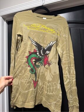 Vintage Ed Hardy by Christian Audigier London Dragon L